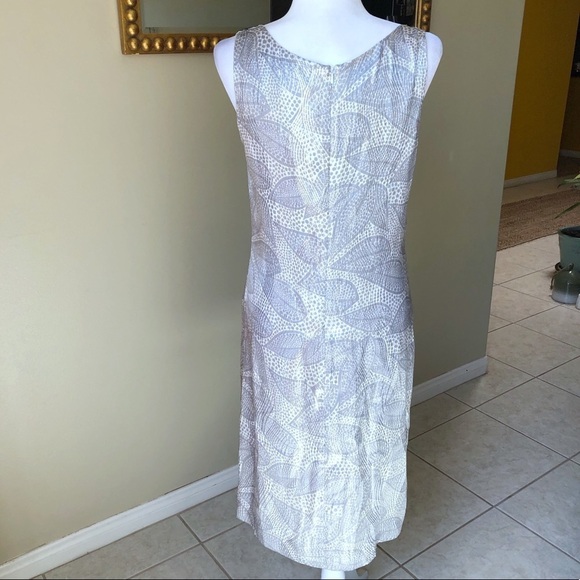 Tory Burch Metallic Leaf Print Bay Dress - Picture 5 of 10